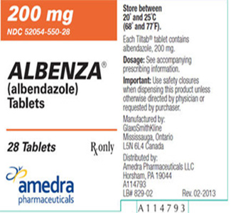 Buy Albendazole (Albenza) 400mg  x 1's-Online at ADHD Pharmacy UK