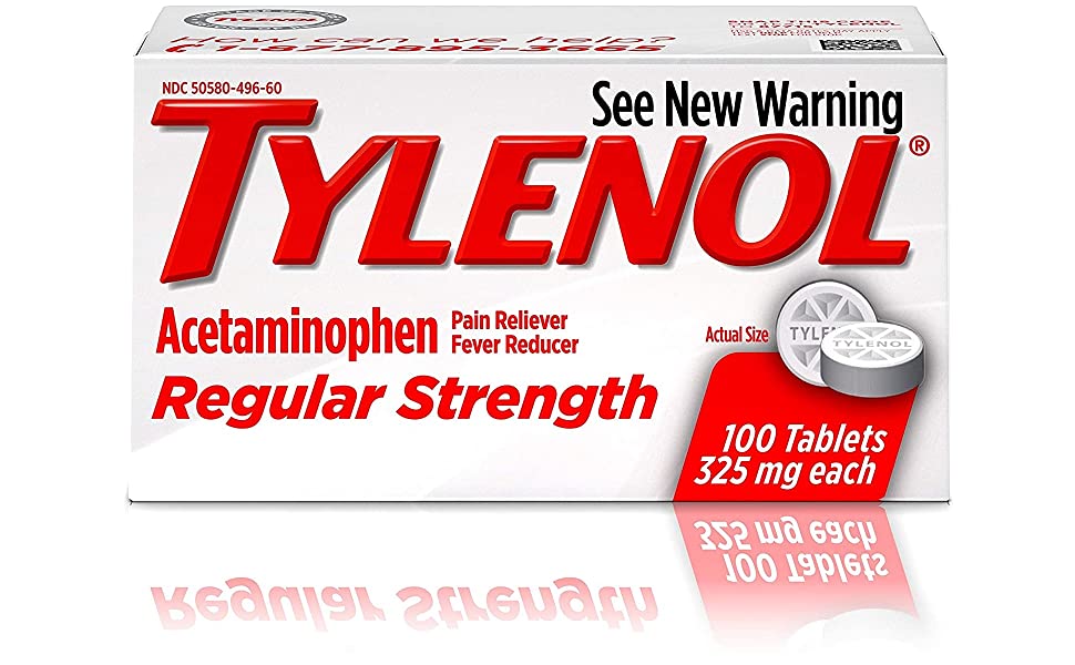 Buy Tylenol 325 mg (acetaminophen)  x 1's-Online at ADHD Pharmacy UK